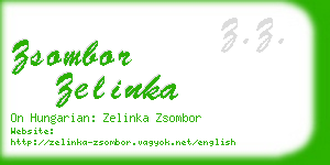 zsombor zelinka business card